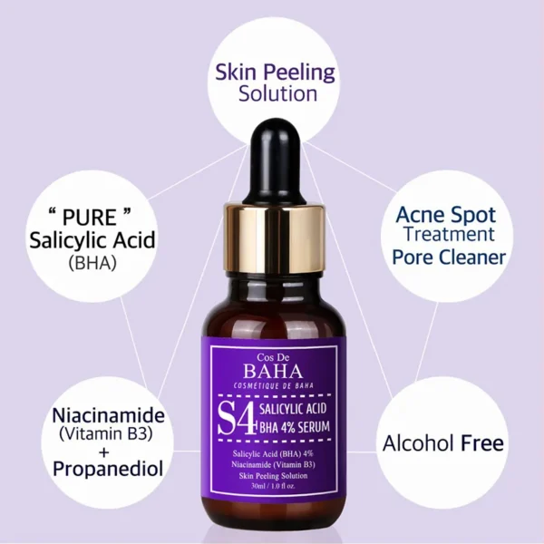 Cos De BAHA Salicylic Acid BHA 4% Serum (S4) 30ml - Image 2